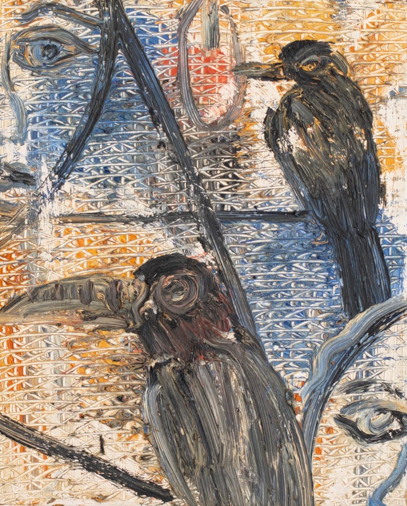 Hunt Slonem, Ian, 1992, oil on canvas, 20 x 16 inches, hunt slonem artworks for sale