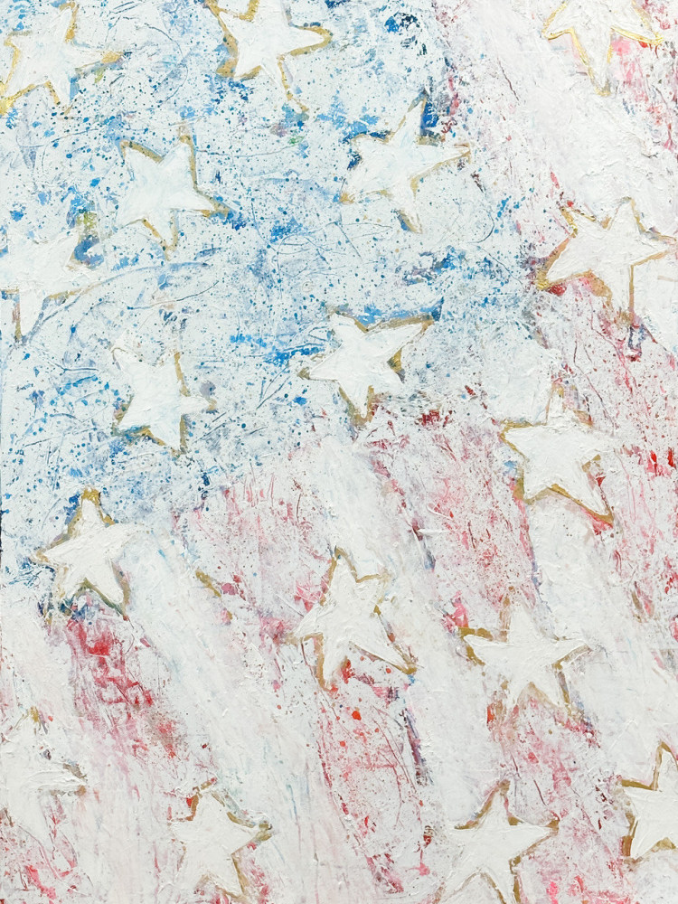 Stars and Stripes No.3 (White Flag), 2023

Mixed Media on Canvas

40 x 30 inches

Purchase
