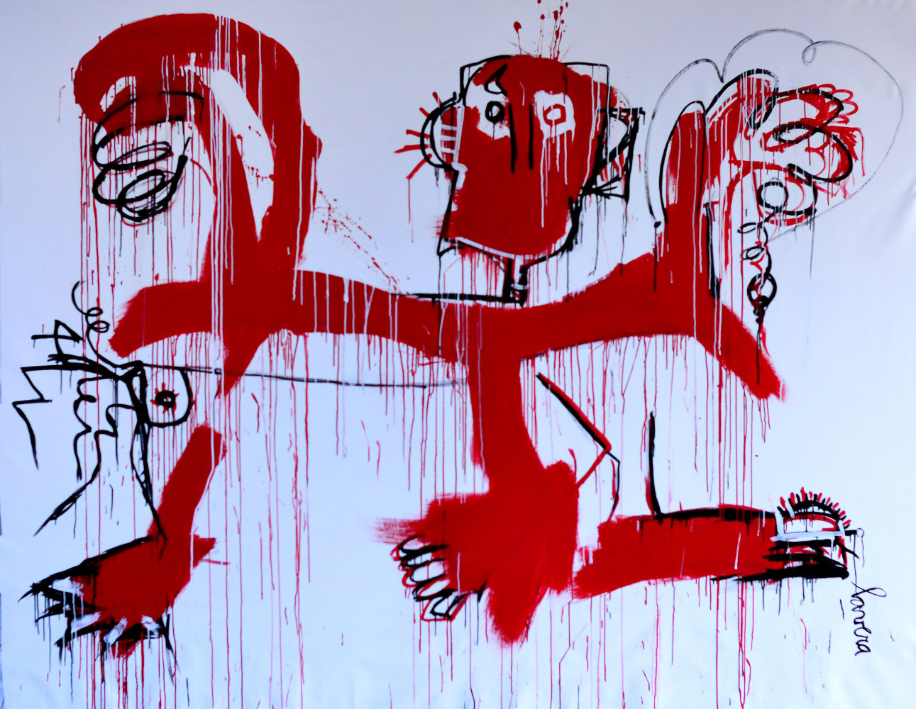 Fernanda Lavera, Danza con el Diablo, 2019, Graffiti and Street Art for Sale at Manolis Projects Art Gallery, Miami, Fl