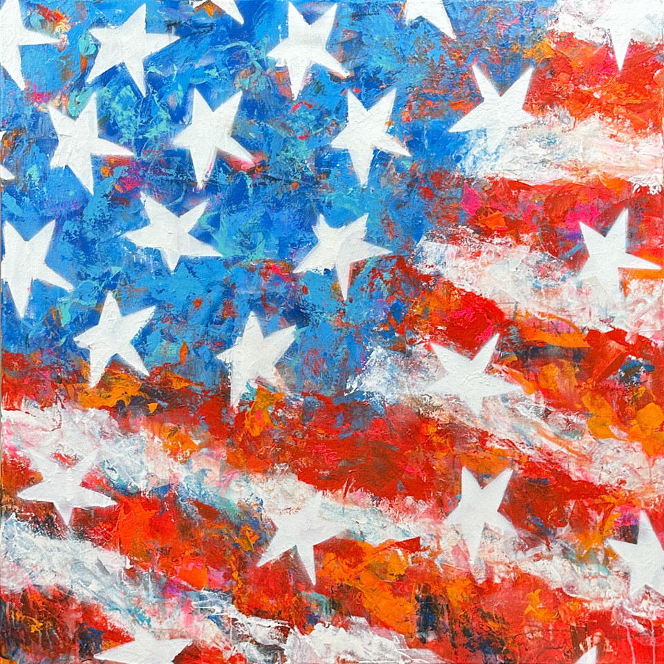 Stars and Stripes, 2023

Mixed media on canvas

36 x 36 inches

Purchase