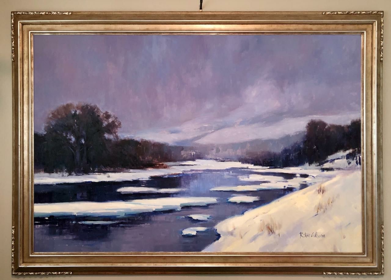 Missouri River Winter 

Oil on canvas

60 x 84 inches&amp;nbsp;- Framed

AVAILABLE