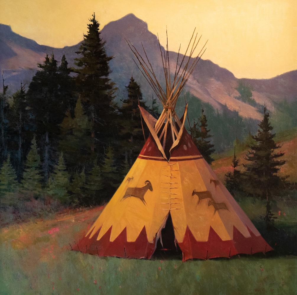 Big Horn Lodge
Oil on canvas
50 x 50 inches