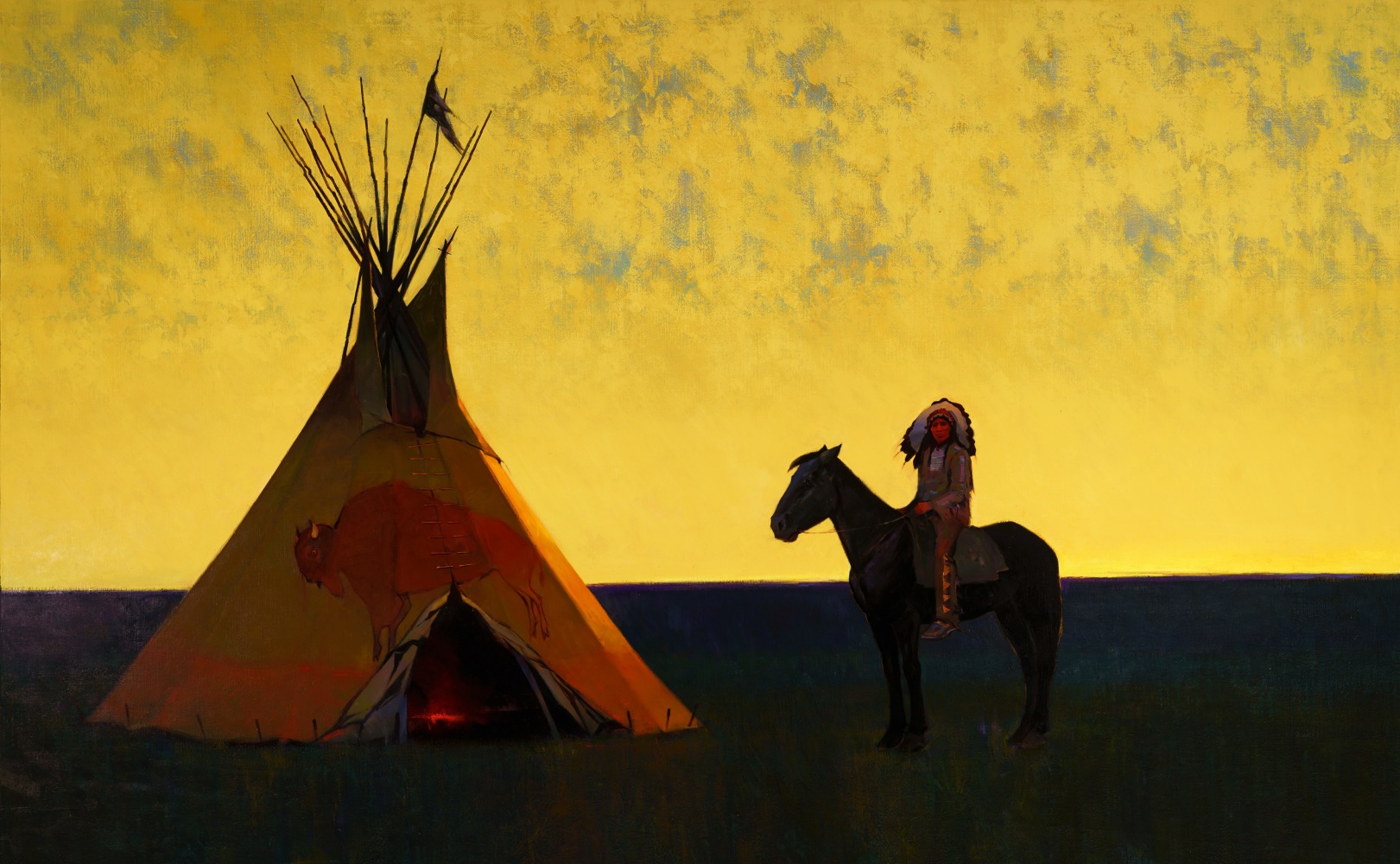 Indian Sunset
Oil on canvas
50 x 80 inches
SOLD