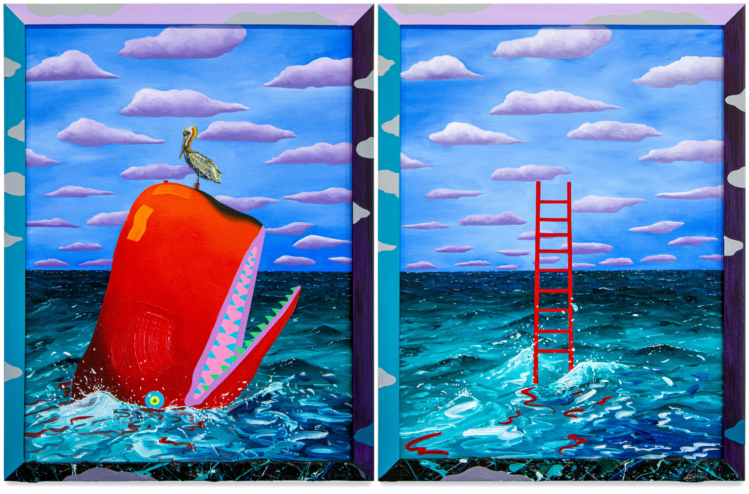 Craig Kucia, Untitled (Whale and Ladder), 2021