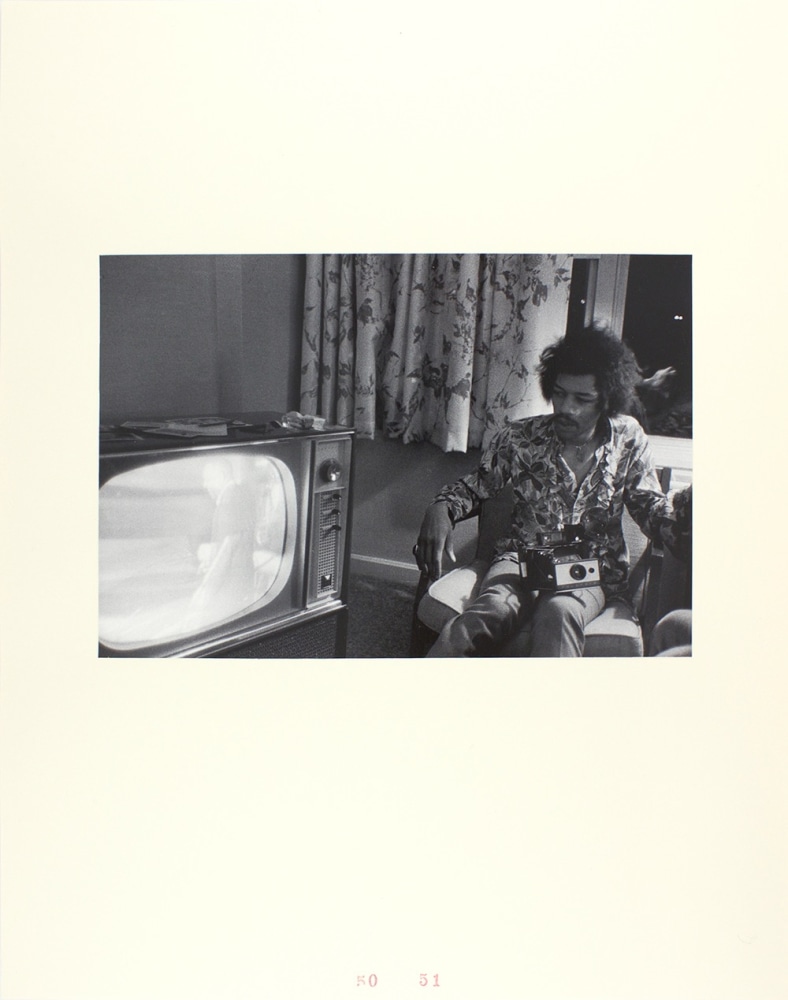 John Gossage, Jimi Hendrix, Hotel Room, DC, 1968, 1968/2009