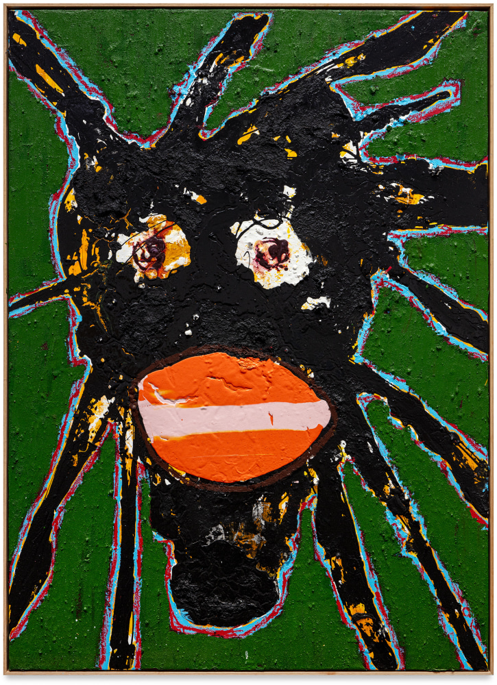 Jack Kabangu, Dark Face Painting: Look Into My Eyes, 2025