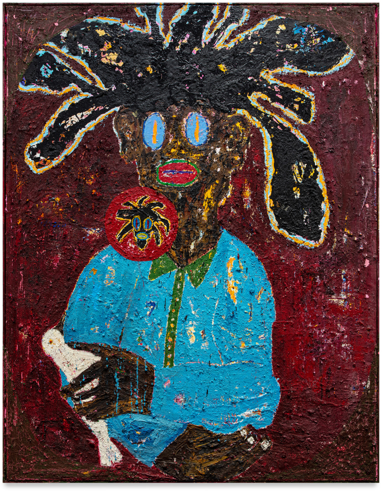 Jack Kabangu, Birds Don't Fly Without My Permission (White Bird), 2024-5