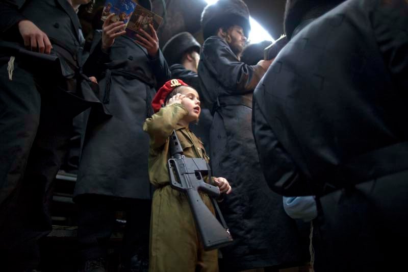 Purim, Viznitz Hasidim, 2010,&amp;nbsp;C-Print,&amp;nbsp;14.5 x 21 inches