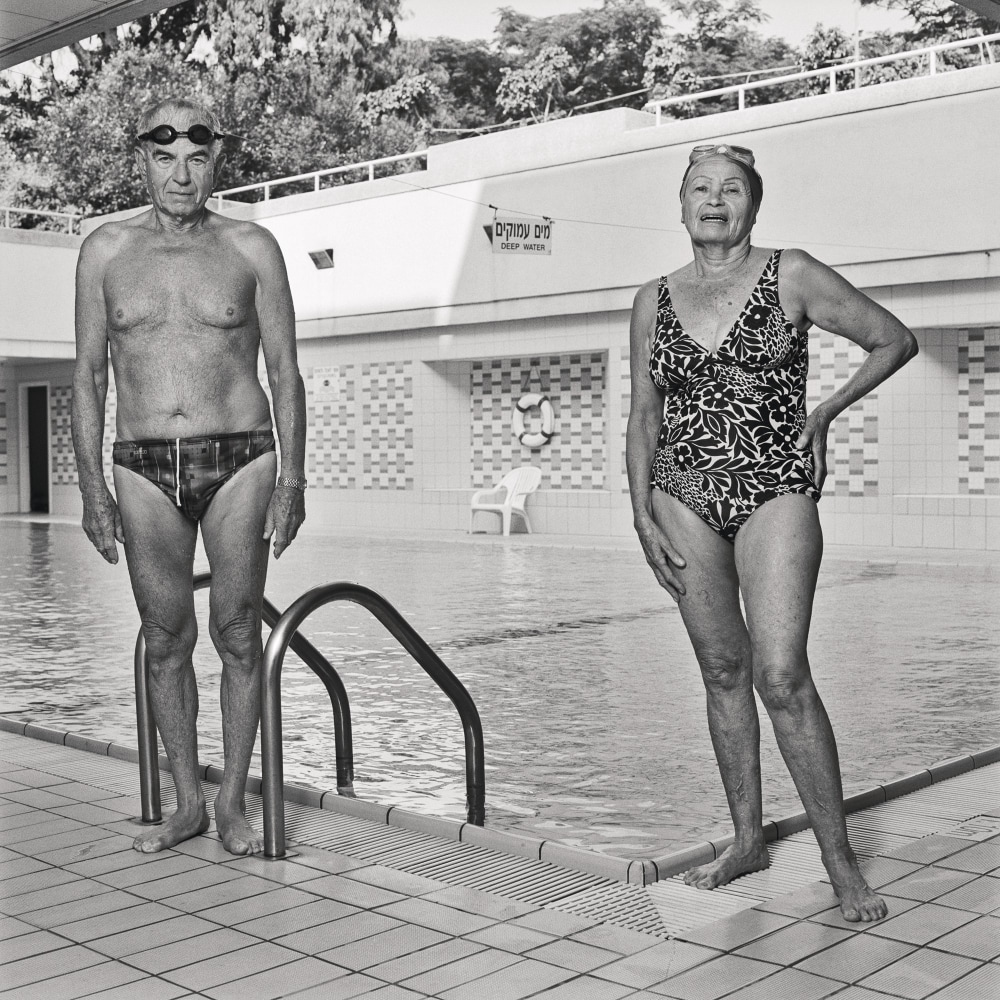 Aunt Adina and Uncle Aharon, Herzliya, 2004  Black &amp; White Photograph Printed on Color Paper