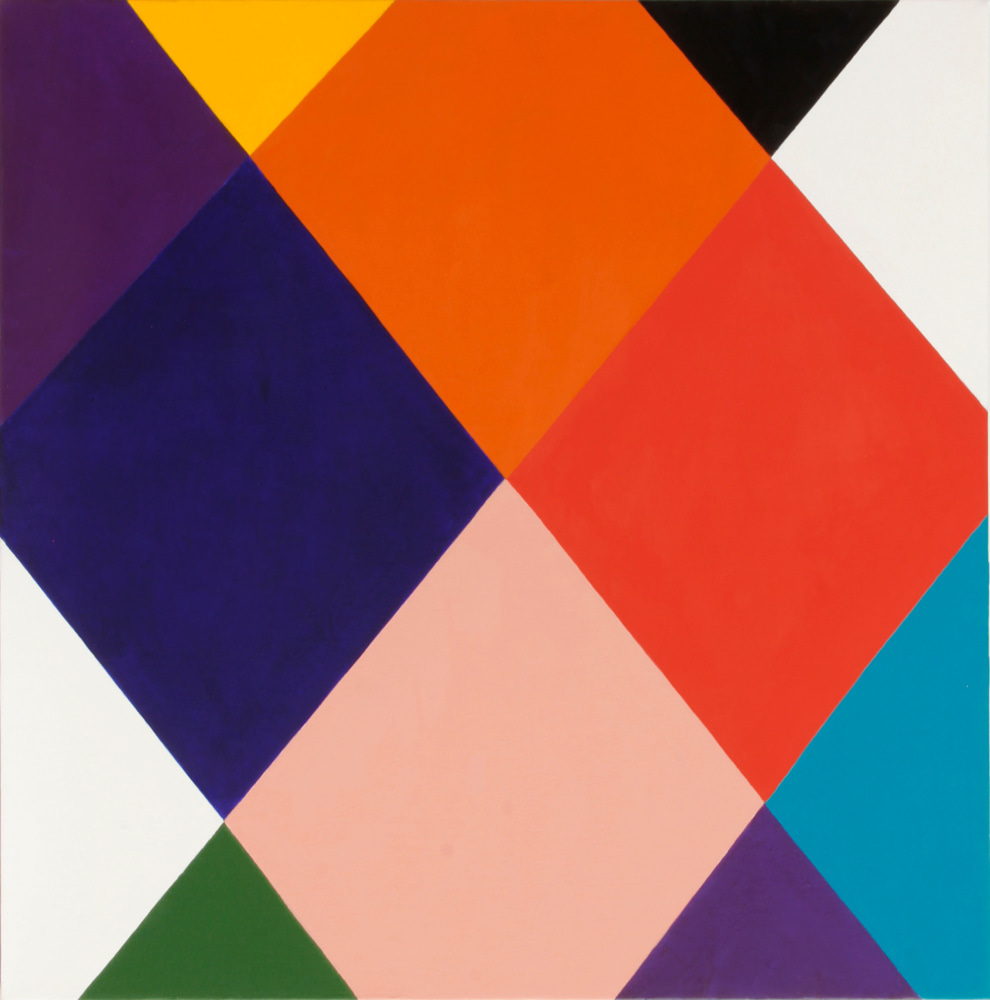 Bright Moment, 2016-17, oil and alkyd on canvas, 27 1/2 x 27 1/2 inches

Available