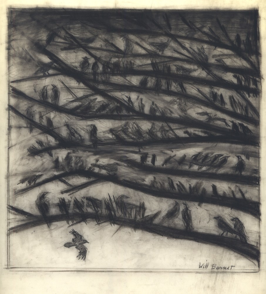 Will Barnet, Poem 1764, c. 1989, charcoal on vellum, 17 x 11 1/2 inches

Available