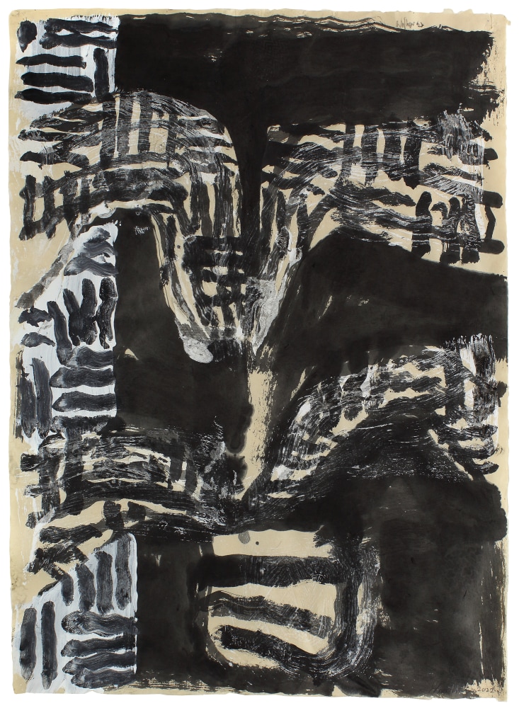 Untitled, 2022, gouache and ink on paper, 29 1/2 x 22 inches