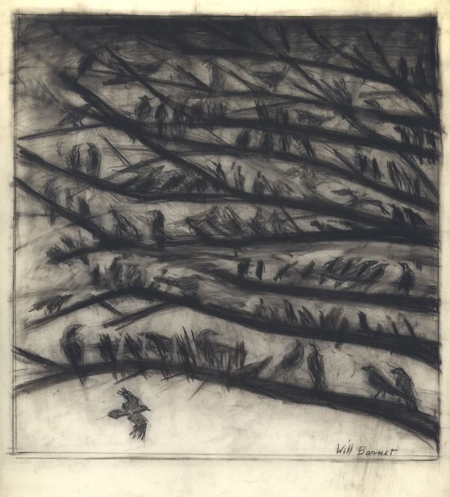Poem 1764, c. 1989, charcoal on vellum, 17 x 11 &amp;frac12; inches

Available