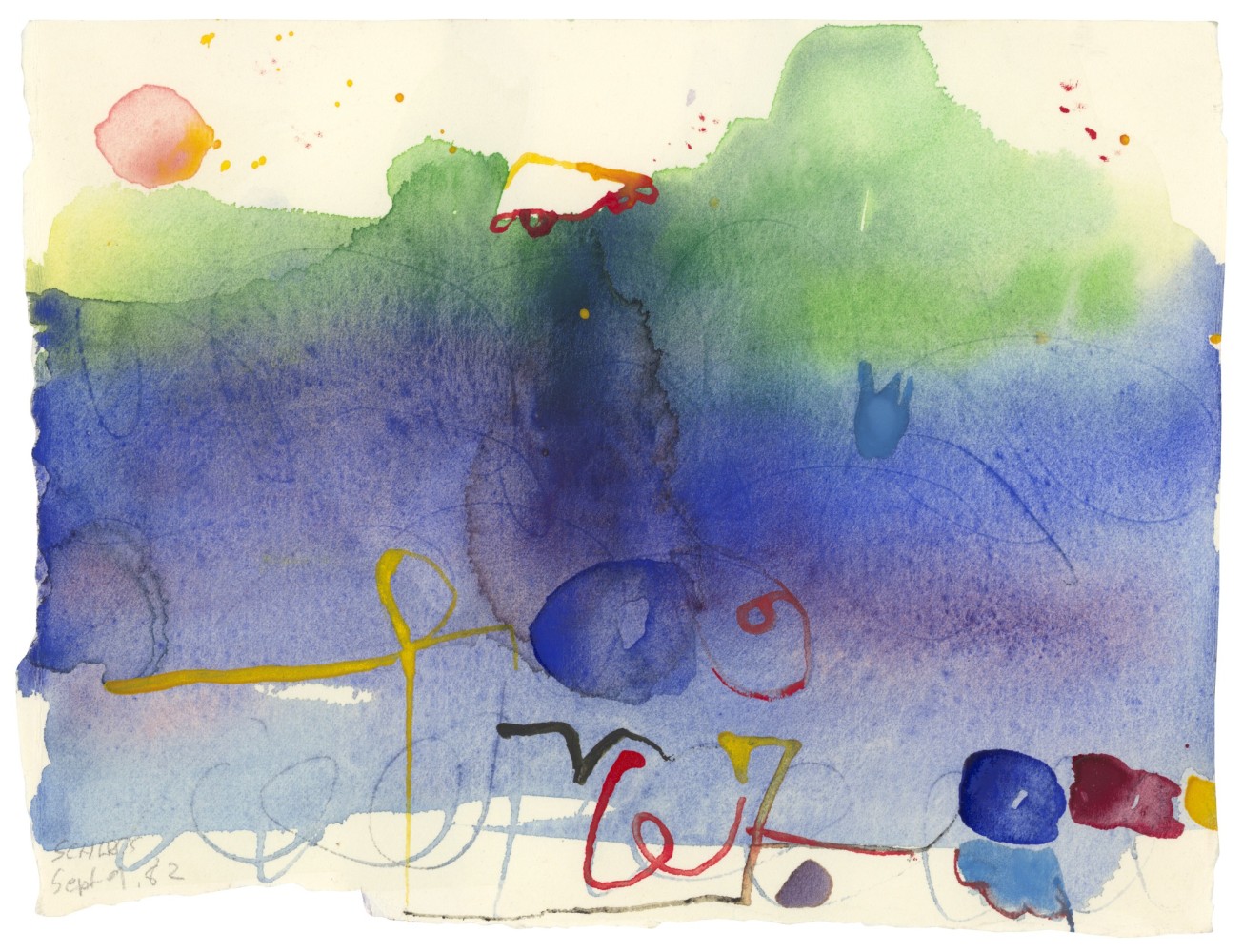 30 July, 1980, watercolor on paper, 8 1/2 x 6 1/2 inches

Available
