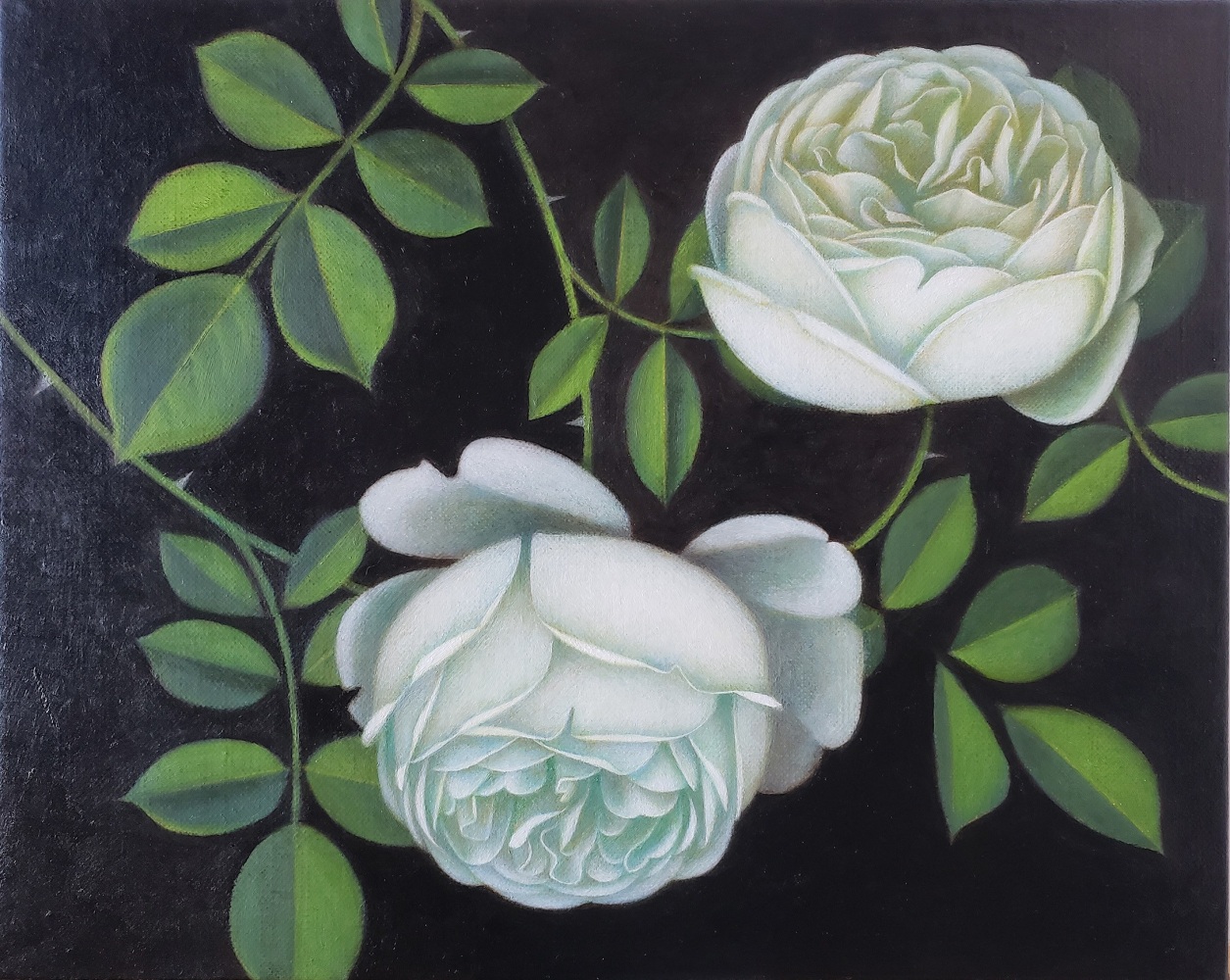 Brett Bigbee, The Orbit of Intimacy, 2019-2020, oil on linen, 8 x 10 inches