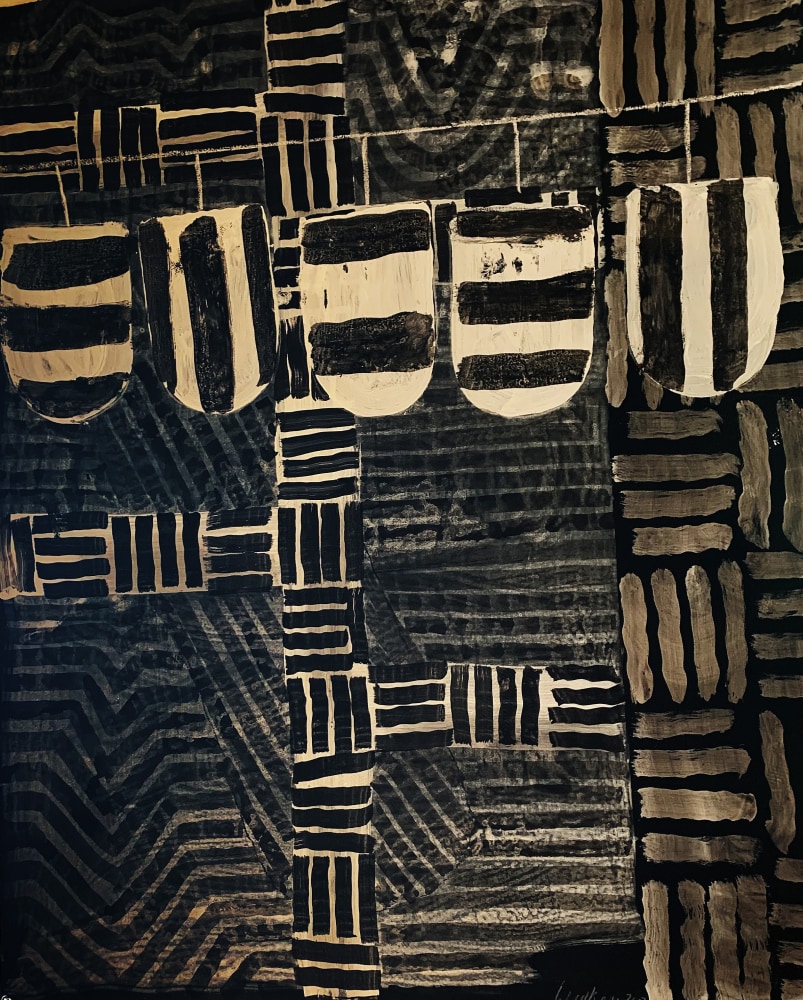 John Walker, March 2020, III, 2020, charcoal and ink on paper, 51 x 40 inches