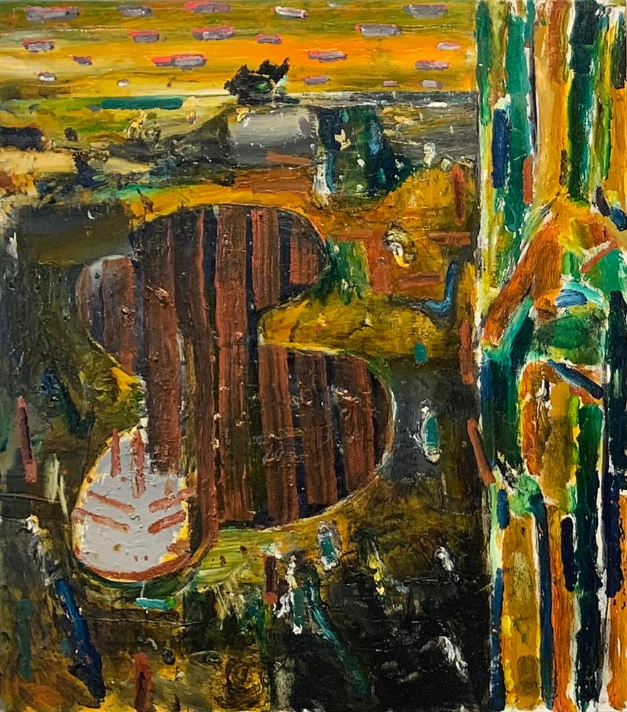 John Walker, March 2020 I, 2020, oil on canvas, 60 x 54 inches