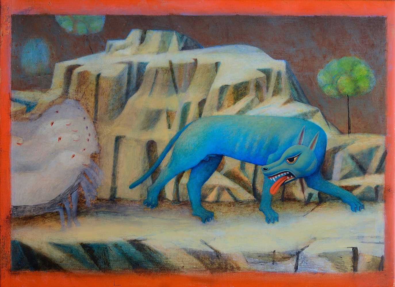 Brett Bigbee, Toward Dark (in progress), 2019-2020, oil on linen, 14 5/16 x 19 6/16 inches