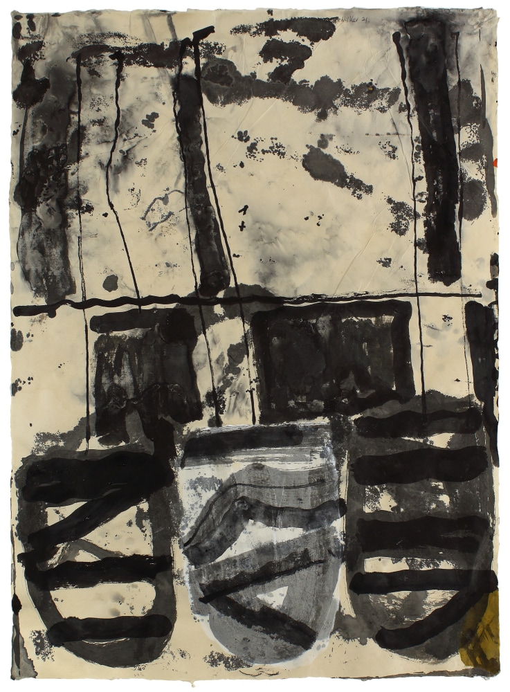 Untitled, 2021, gouache and ink on paper, 29 1/2 x 22 inches