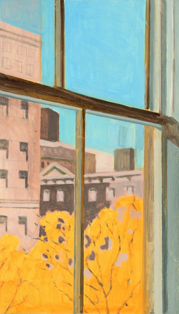 Lois Dodd, 2nd Street View, November, 2016, oil on Masonite, 14 1/2 x 8 1/2 inches

Sold