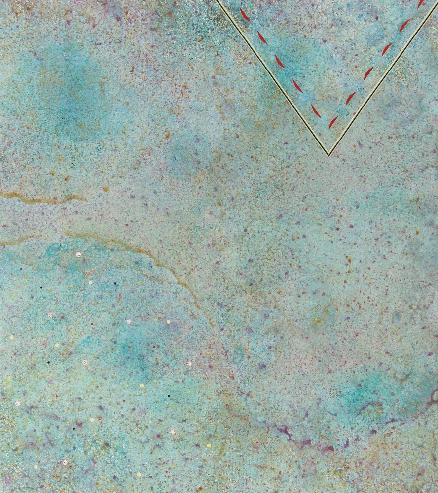 Glistening Drowse, 1970, gouache on paper, 17 1/2 x 15 1/2 inches