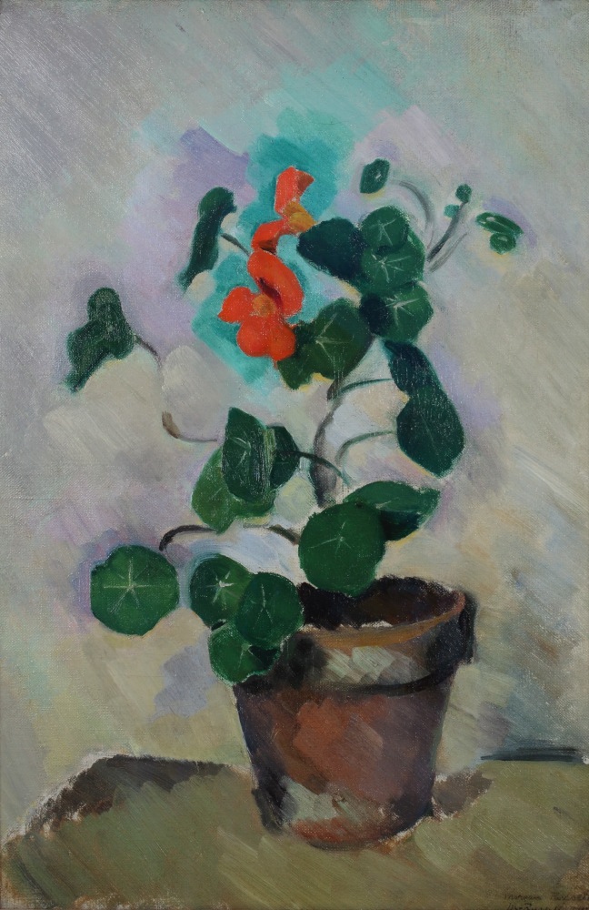 Morgan Russell,&amp;nbsp;Capucines (Nasturtiums), 1912, oil on canvas,&amp;nbsp;21 5/8 x 15 inches

Available