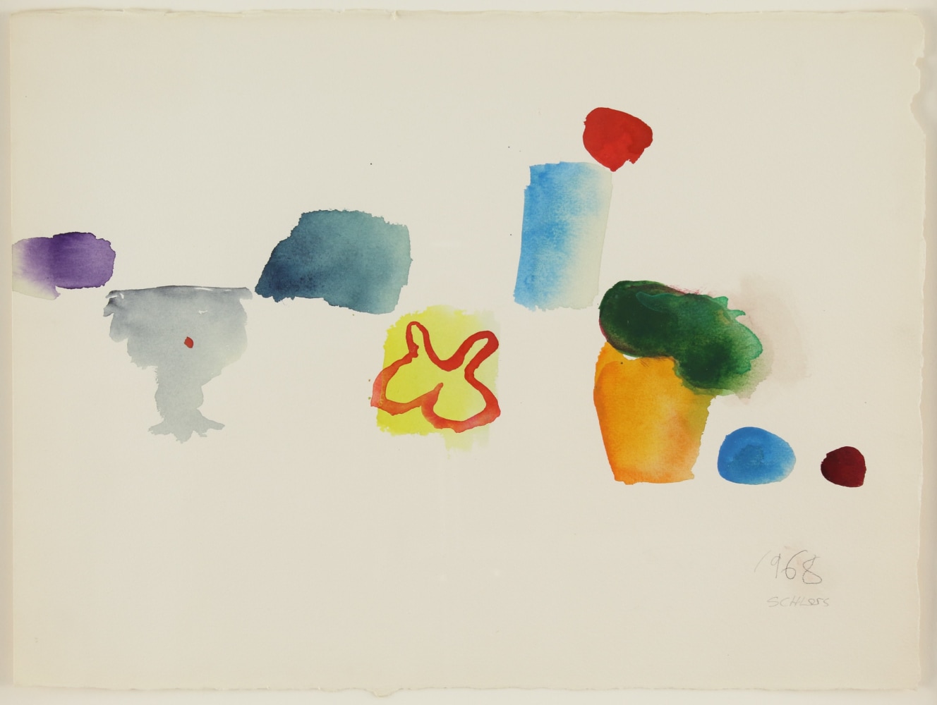 Untitled, 1968, watercolor on paper, 14 1/2 x 18 1/4 inches

Available