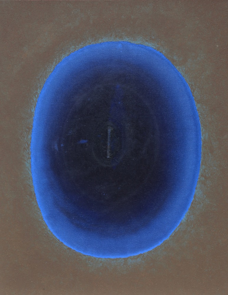 Untitled,&amp;nbsp;2018

Natural indigo pigments and earth on canvas

30&amp;quot; x 24&amp;quot;