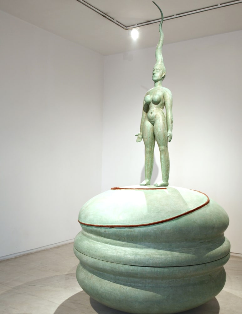 Forest at Night, 2014
Fiberglass, resin and granite dust
Base: 45&amp;Prime; x 60&amp;Prime; x 60&amp;Prime;
Figure: 72.5 &amp;Prime; x 18&amp;Prime; x 8&amp;Prime;
TG 3706