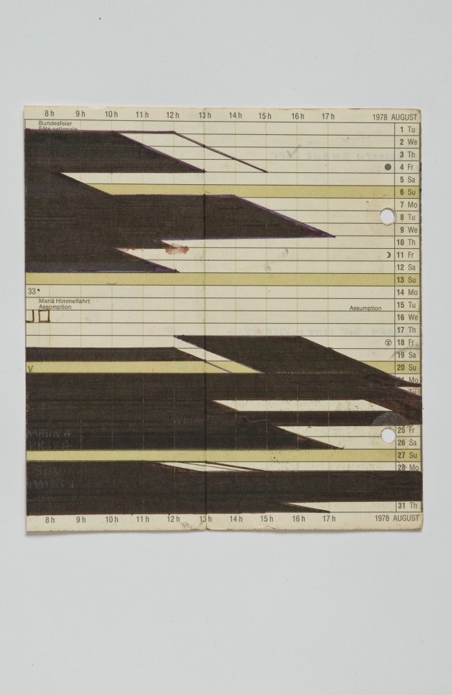 Diary Pages,&amp;nbsp;ca. mid 1970s
Ink on paper
TG 2499