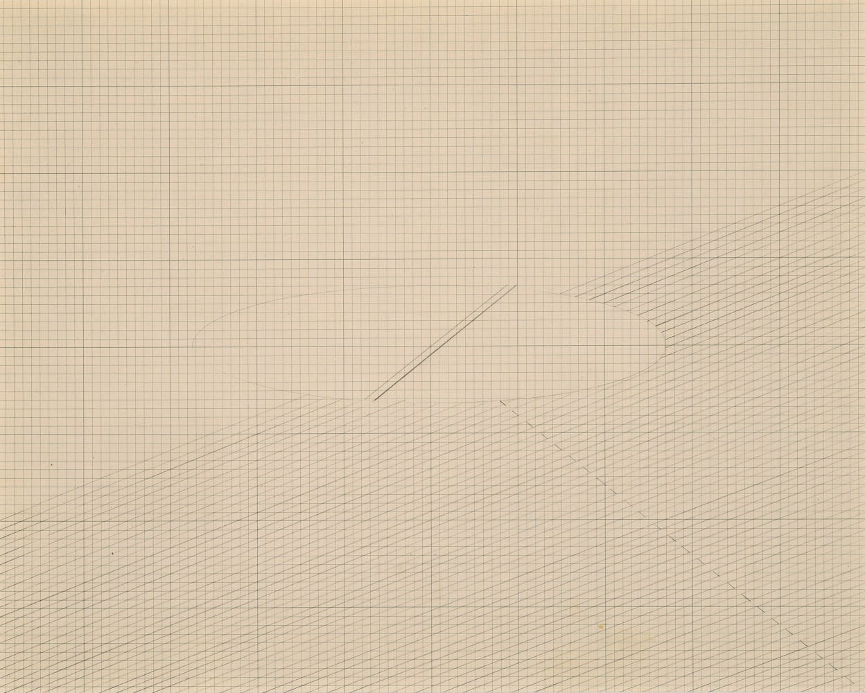 Untitled | ca. 1980s
Graphite on graph paper
8.5" x 11.25" | Framed: 15" x 17"
TG 2413