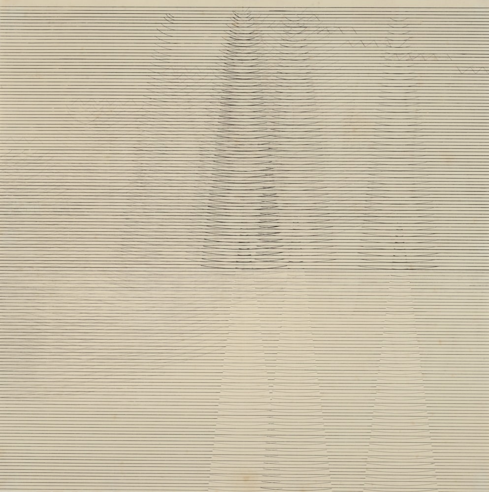 Untitled, ca. 1970s
Ink and graphite on paper
18 3/4" x 18 3/4"