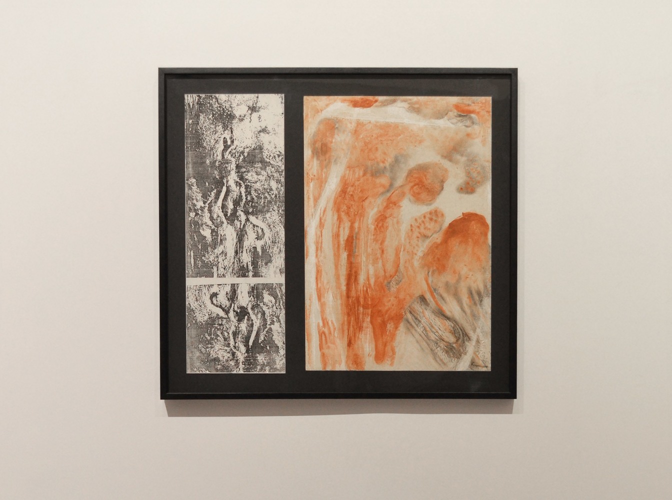Exploratorium, 1993
Earth pigment, charcoal and acrylic on paper, print on paper
28 3/4” x 26 1/2"   