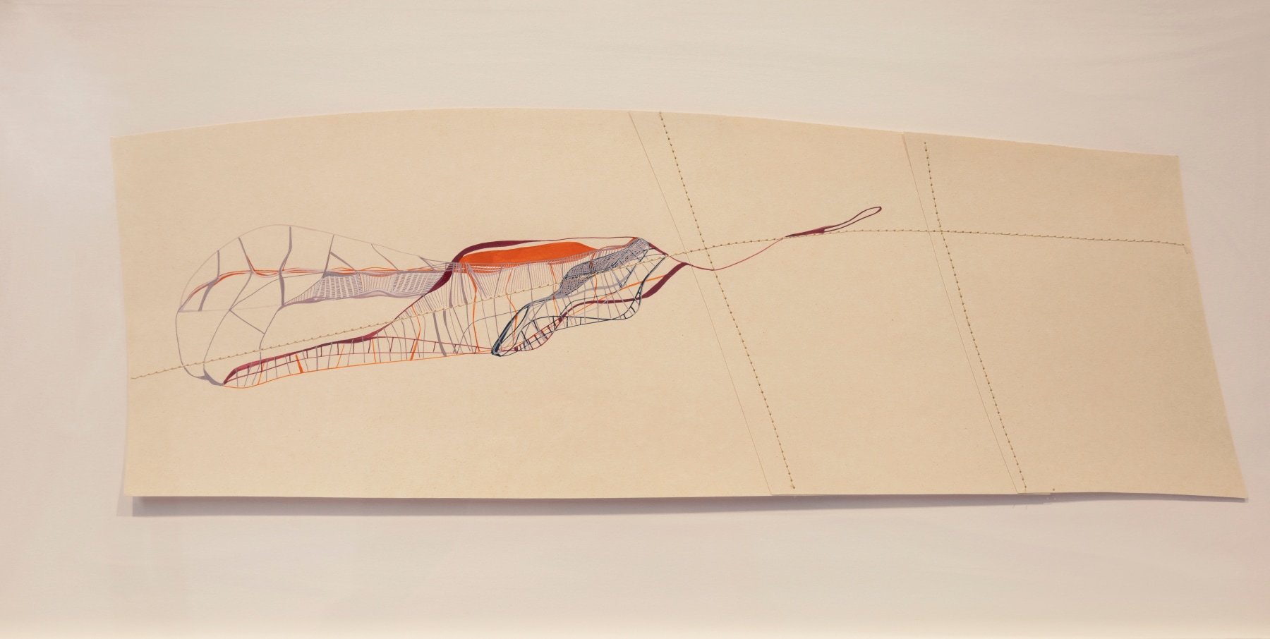 A wee bit too much | 2005
Gouache and thread on paper
Framed: 13” x 26.25” | Unframed: 7.75” x 20”
TG 1245