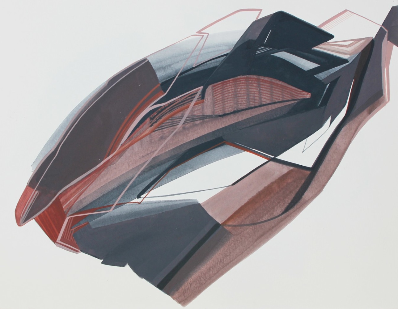 Shifted, 2016
Gouache on paper
10 3/5&amp;quot; x 13 3/4&amp;quot;
TG 4001