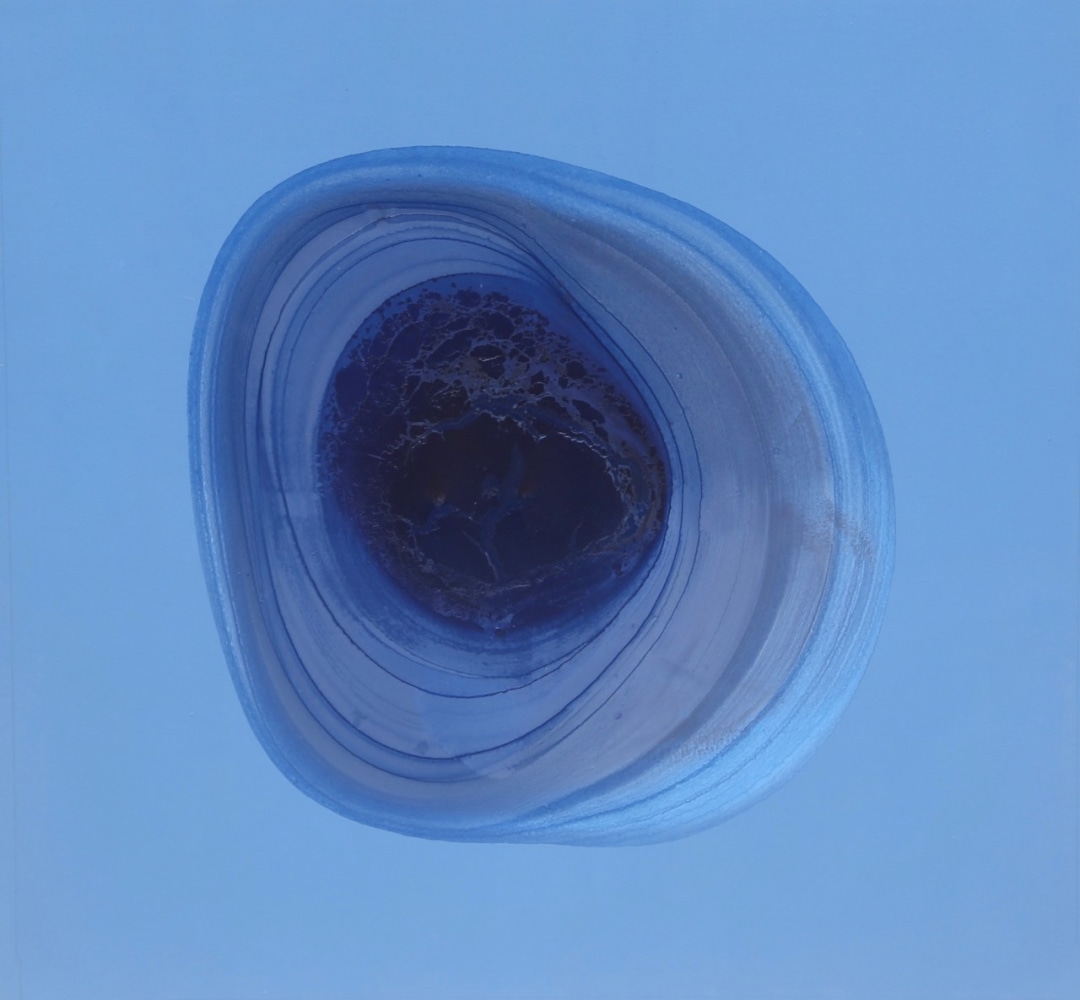 Still Wave,&amp;nbsp;2008

Natural indigo pigments and acrylic on canvas&amp;nbsp;

64&amp;quot; x 68&amp;quot;