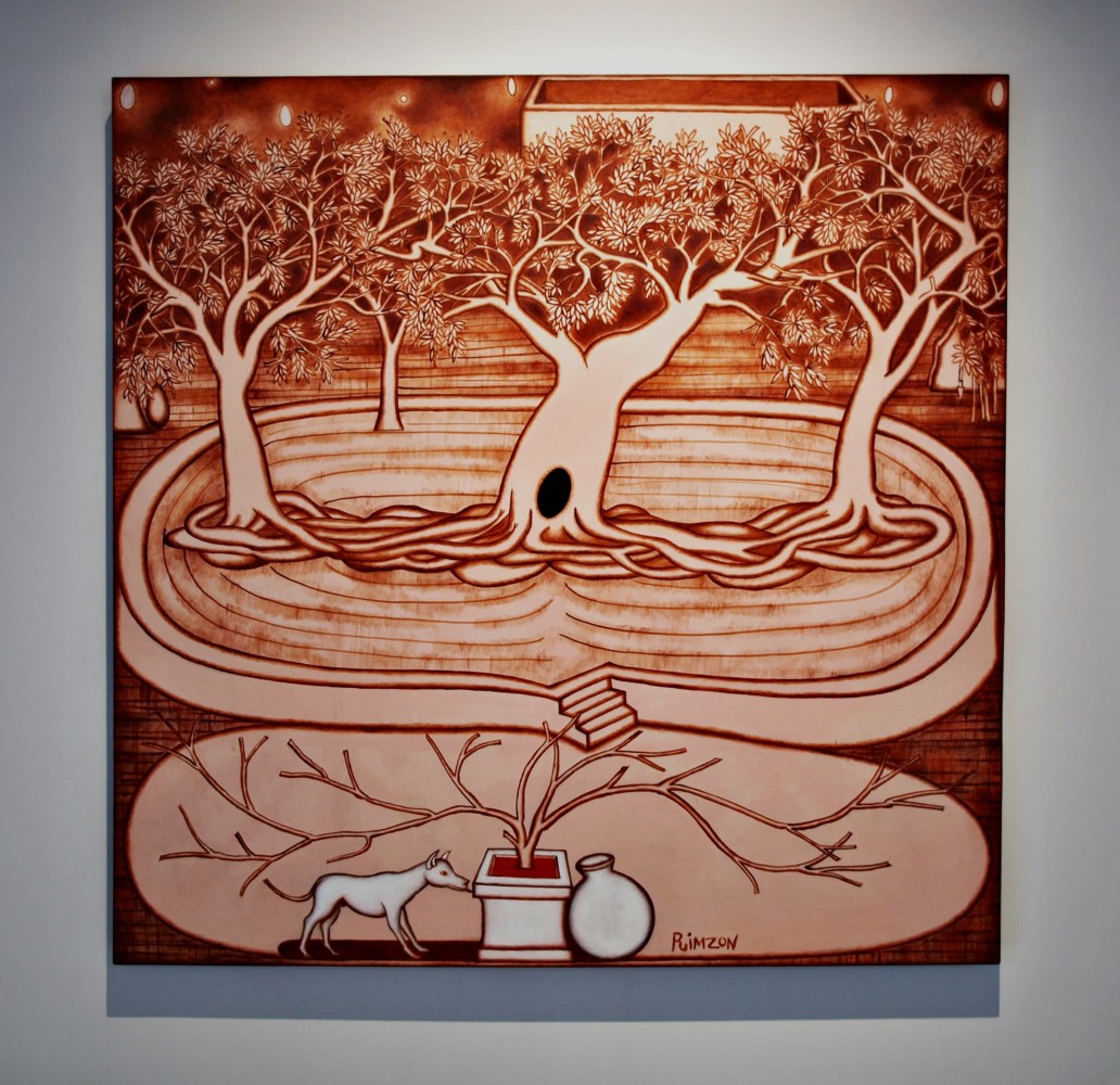 Tree Shrine, 2012
Acrylic on canvas
40" x 39 3/4"