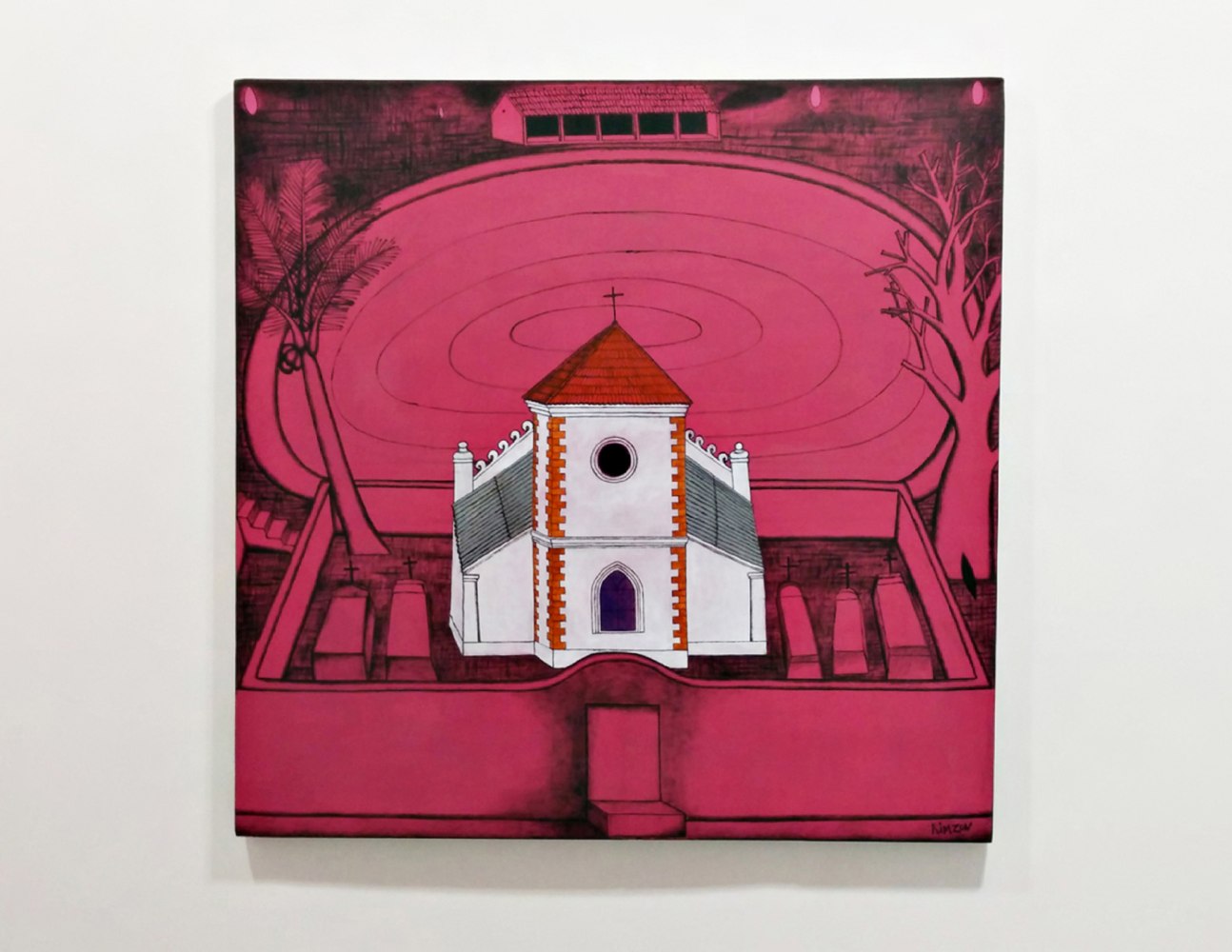 Ground Near the Church, 2014
Acrylic on canvas
48" x 47 3/4"