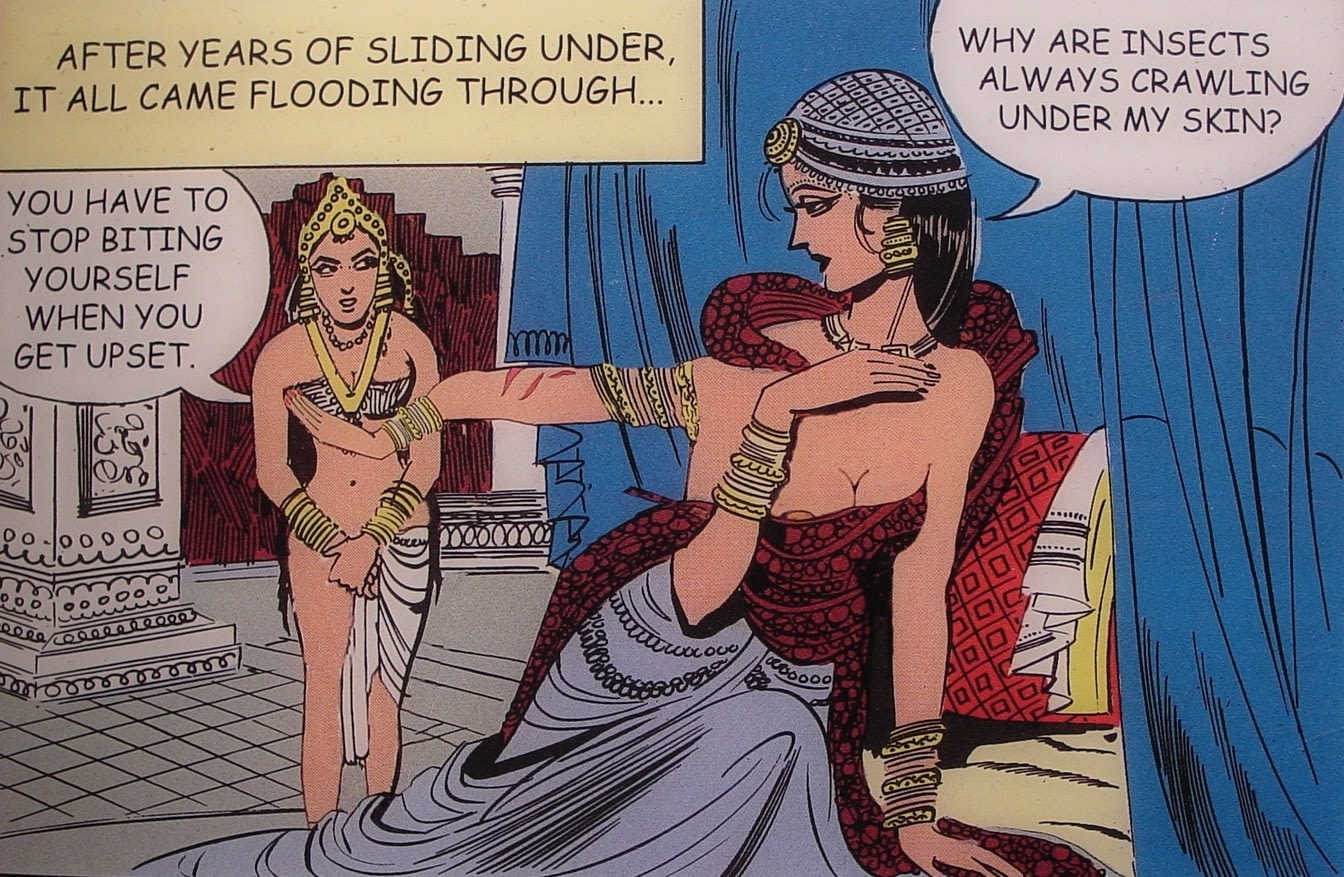 Chitra Ganesh
From the series Tales of Amnesia, 2002
Digital print on plexiglass, 18" x 24"