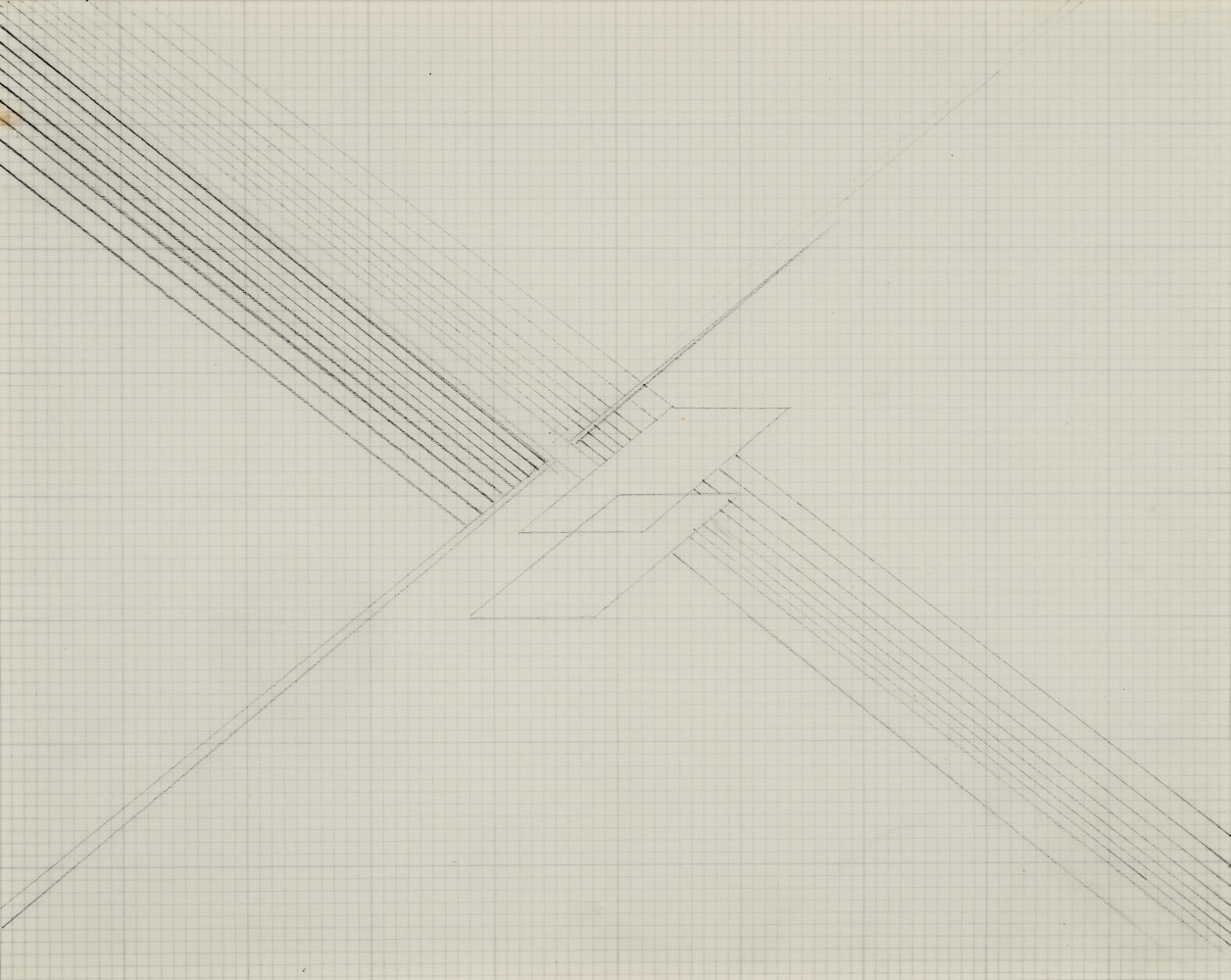 Untitled | ca. 1980s
Graphite on graph paper
8" x 10" | Framed: 15.75" x 17.75"
TG 2402
