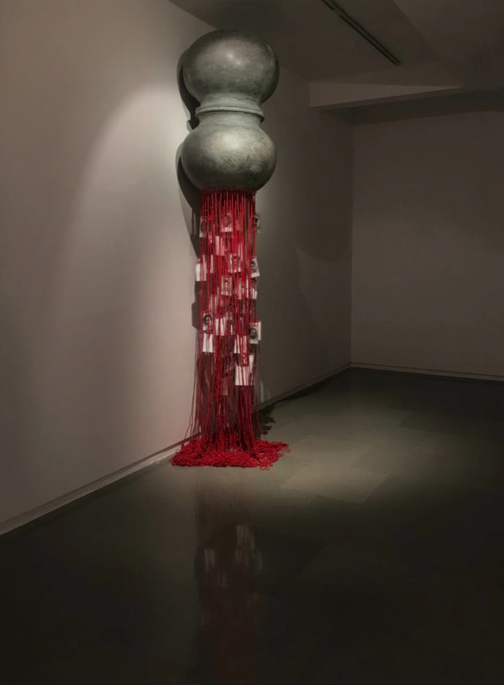 Blood Rain,&amp;nbsp;2019-2020
Fiberglass, laminated photographs, and cotton rope
124&amp;quot; x 27&amp;quot; x 29&amp;quot;
TG 4150