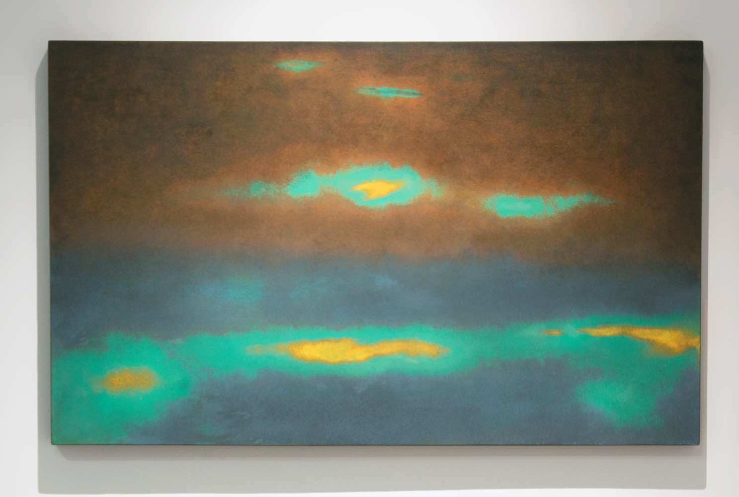 Untitled, 2017
Pigments on board
30” x 47 1/2”
