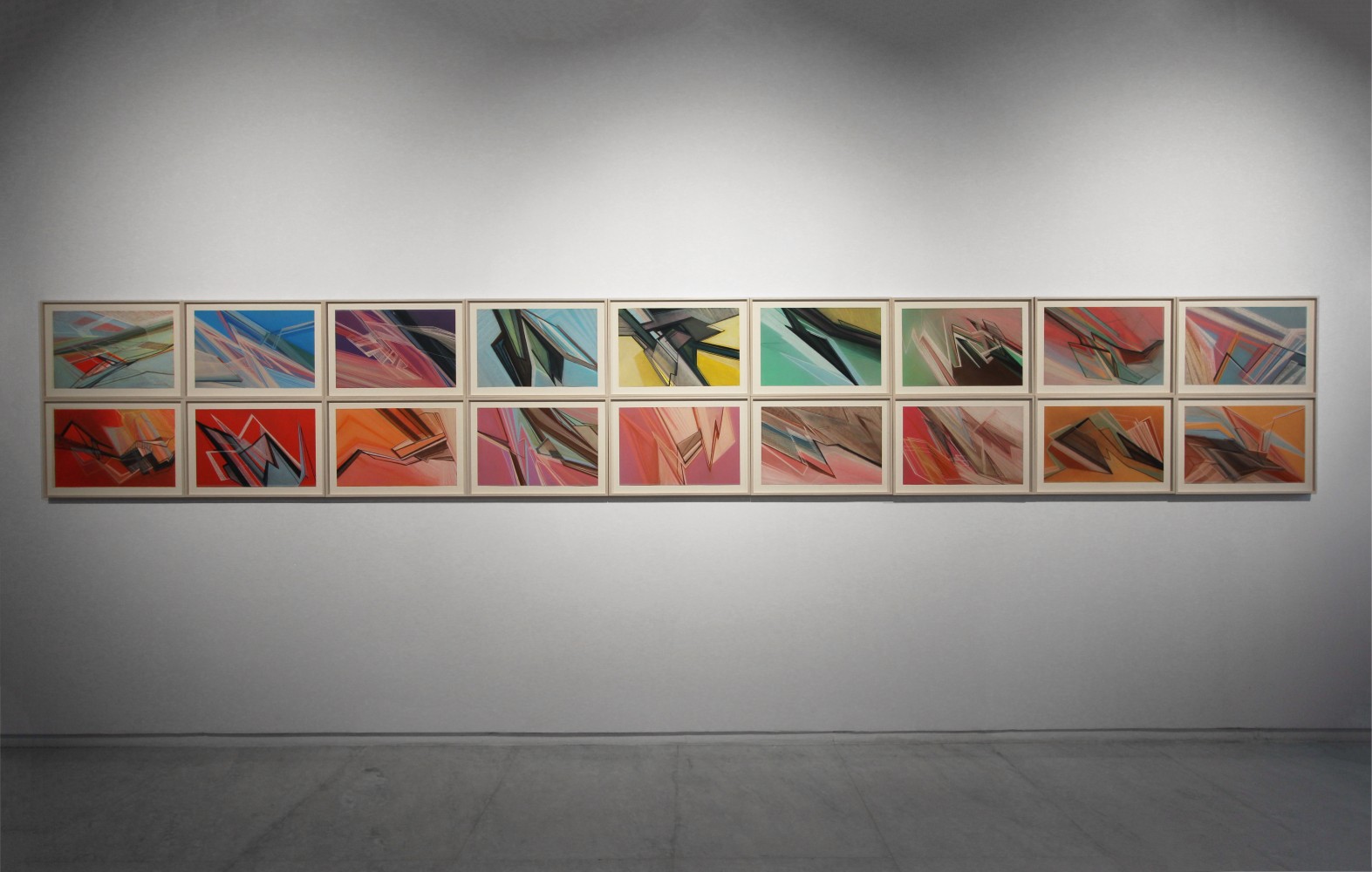 Everyone is thinking of that | 2022
Dry pastel | 16" x 23" (Each of 18)
Overall dimensions 32" x 207"
TG 4829