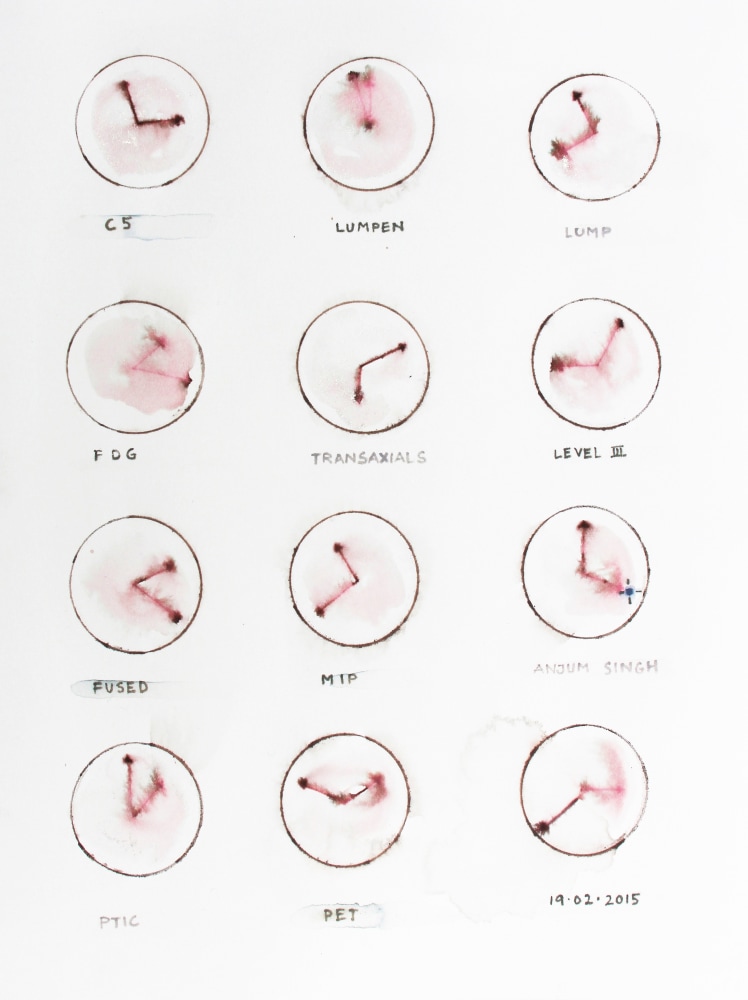 At 4 O&amp;rsquo;Clock, 2015
Watercolor pencil on paper
12.13&amp;Prime; x 9&amp;Prime;
TG 3630