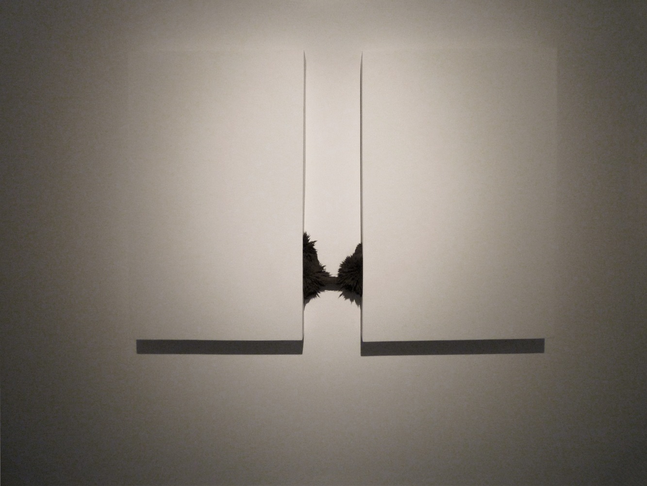 Untitled, 2009
Fiberglass, magnet, wood, acrylic, and rust
18 1/4" x 26 3/4" 