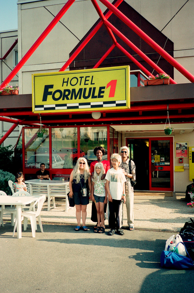 Al-An deSouza and Yong Soon Min
Tress/Pass: Bordeaux, 1998/2024
Performance documentation, digital inkjet print
16" x 12"