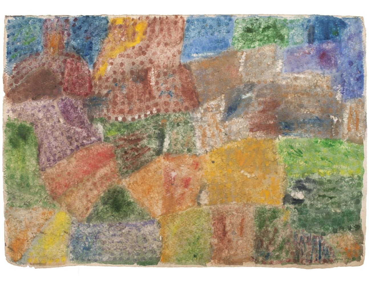 Untitled,&amp;nbsp;1979
Watercolor and pastel on paper
19.75&amp;rdquo; x 27.75&amp;rdquo;
TG 3852