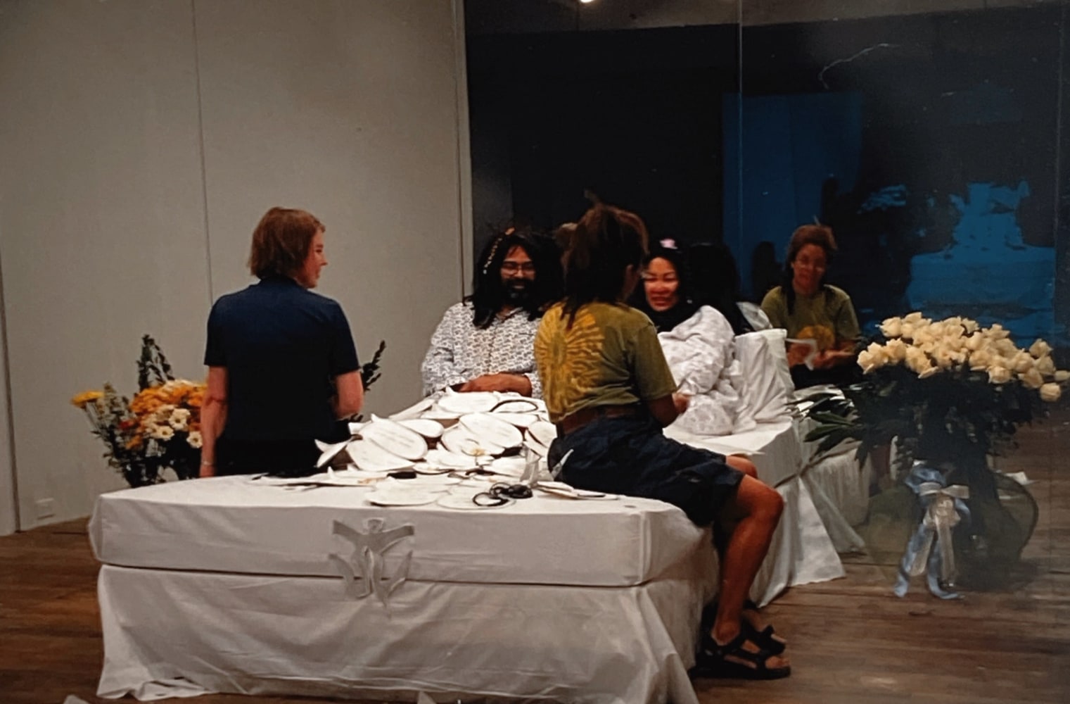 Al-An deSouza and Yong Soon Min
Will **** for Peace, 2003
@OBORO Gallery, Montreal
Performance documentation, photographs, video