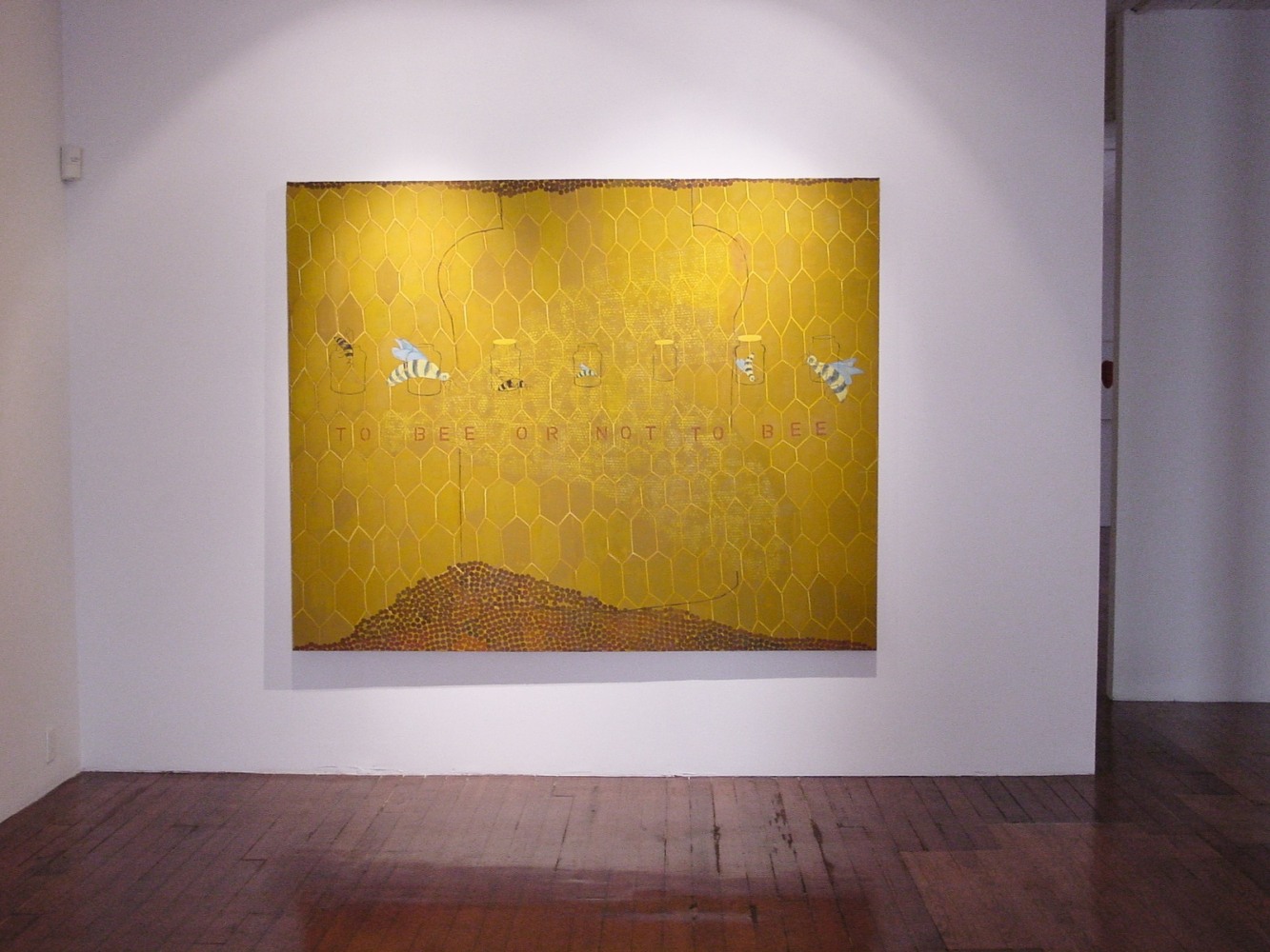 TO BEE OR NOT TO BEE, 2002
Oil on canvas
72" x 90"