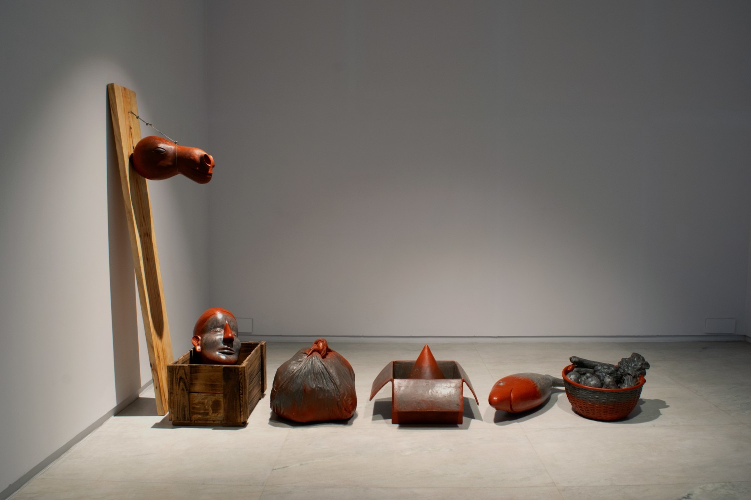 Thousand stories and a cloth bundle | 1986
Fiberglass, acryclic & wood
72.5″ x 118″ x 33″
TG 5051